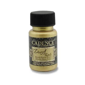 Textilní barva Cadence Dora Textile, met. sytá zlatá, 50 ml